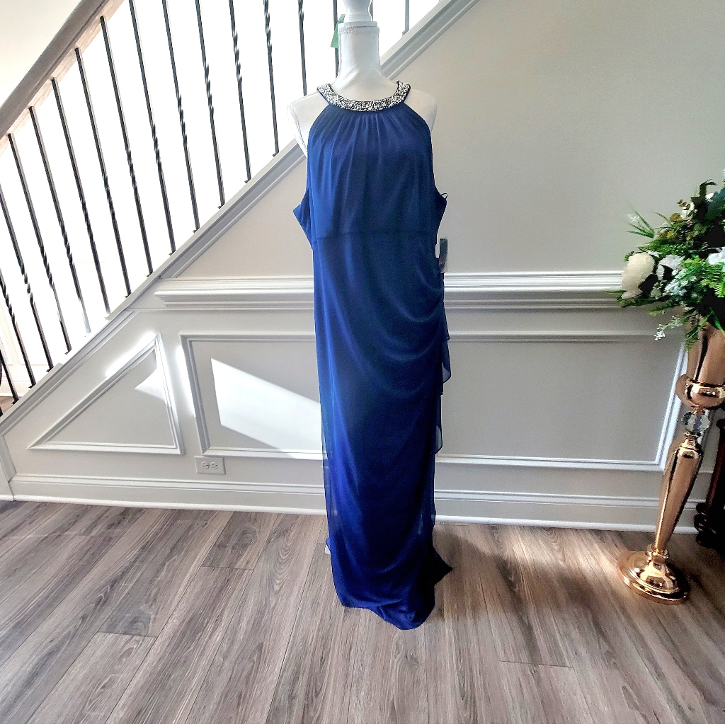 Alex Evenings/Formal Elegant Blue Gown Sz-22w